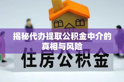 礼泉揭秘代办提取公积金中介的真相与风险
