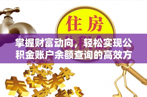 礼泉掌握财富动向，轻松实现公积金账户余额查询的高效方式