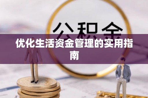 礼泉优化生活资金管理的实用指南