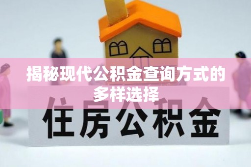 礼泉揭秘现代公积金查询方式的多样选择