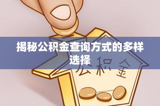 礼泉揭秘公积金查询方式的多样选择