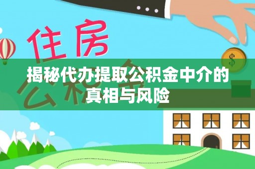 礼泉揭秘代办提取公积金中介的真相与风险